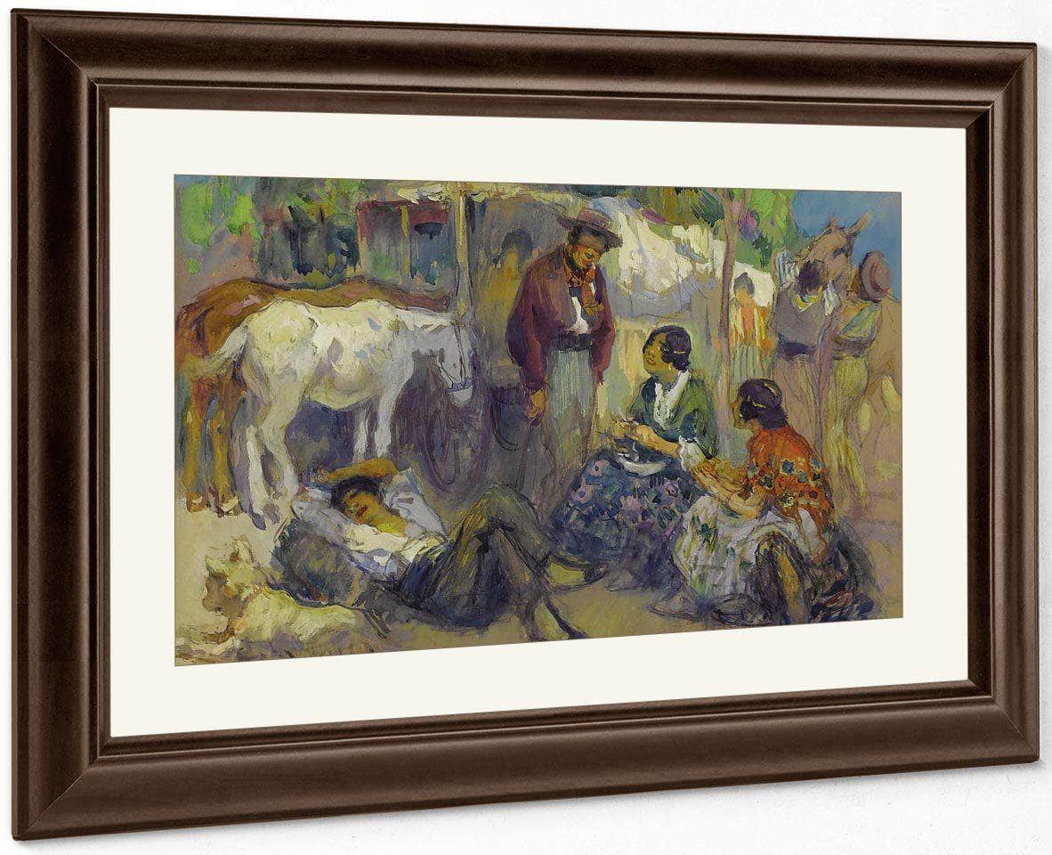 Spanish Market By Francis Luis Mora Fine Art Print