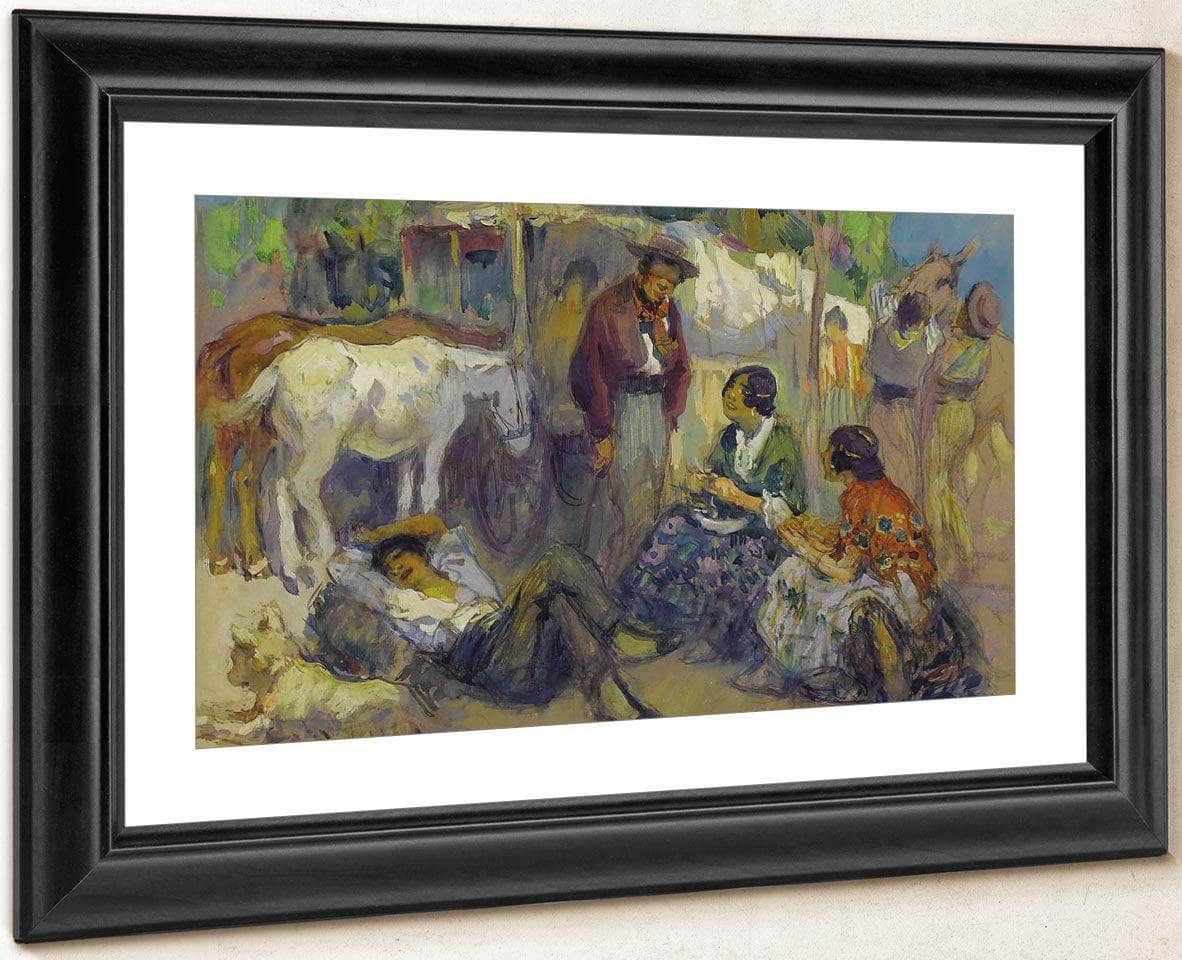 Spanish Market By Francis Luis Mora Fine Art Print