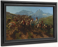 Spanish Muleteers Crossing The Pyrenees By Rosa Bonheur Fine Art Print