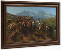 Spanish Muleteers Crossing The Pyrenees By Rosa Bonheur Fine Art Print