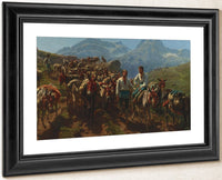 Spanish Muleteers Crossing The Pyrenees By Rosa Bonheur Fine Art Print