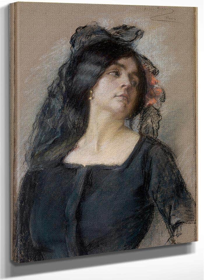 Spanish Woman By Alice Pike Barney Fine Art Print