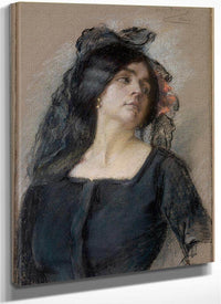 Spanish Woman By Alice Pike Barney Fine Art Print