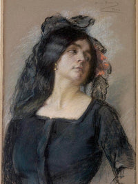 Spanish Woman By Alice Pike Barney Fine Art Print