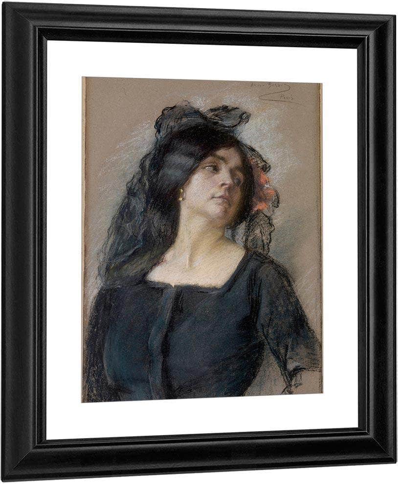 Spanish Woman By Alice Pike Barney Fine Art Print