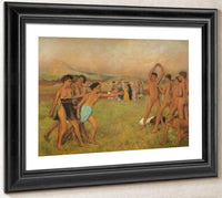 Spartan Girls And Boys Exercising By Edgar Degas Fine Art Print