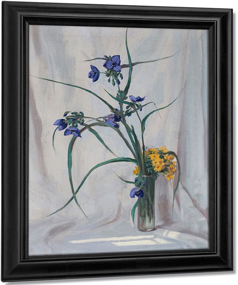 Spider Wort & Puccoon By Frank V. Dudley Fine Art Print