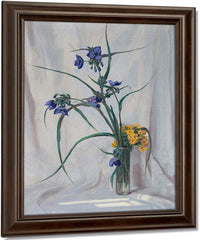 Spider Wort & Puccoon By Frank V. Dudley Fine Art Print
