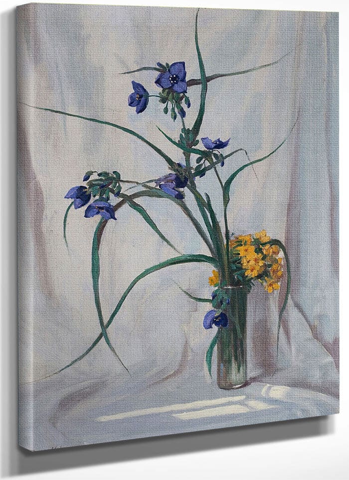 Spider Wort & Puccoon By Frank V. Dudley Fine Art Print