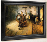 Spinning By Firelight The Boyhood Of George Washington Gray By Henry Ossawa Tanner Fine Art Print