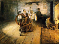 Spinning By Firelight The Boyhood Of George Washington Gray By Henry Ossawa Tanner Fine Art Print