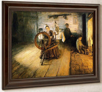 Spinning By Firelight The Boyhood Of George Washington Gray By Henry Ossawa Tanner Fine Art Print