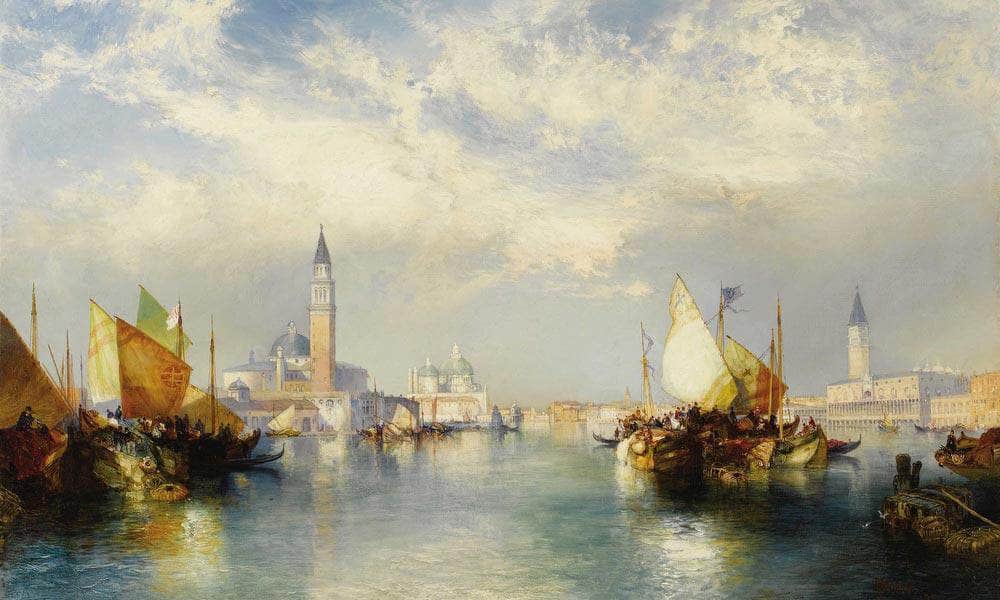 Splendor Of Venice The Grand Canal 1904 By George Turner Fine Art Print