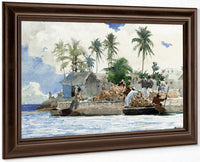 Sponge Fishermen, Bahamas By Winslow Homer Fine Art Print