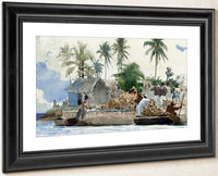 Sponge Fishermen, Bahamas By Winslow Homer Fine Art Print