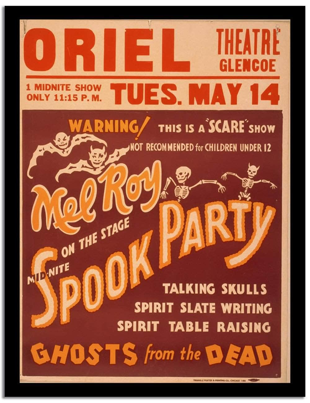 Spook Party  Vintage Circus Poster Fine Art Print