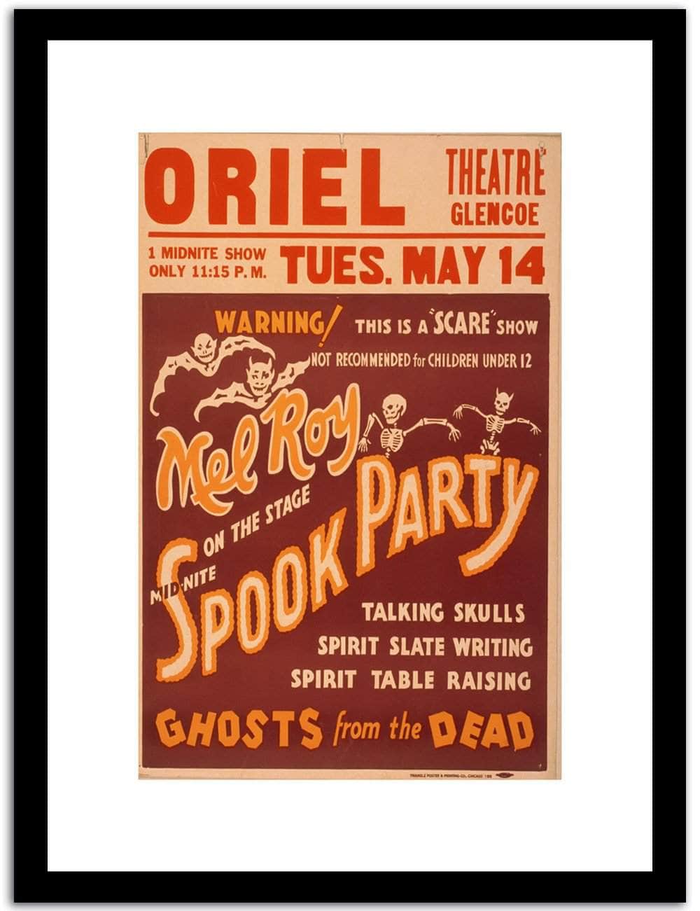 Spook Party  Vintage Circus Poster Fine Art Print