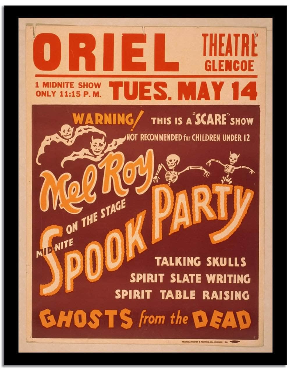 Spook Party  Vintage Poster Fine Art Print