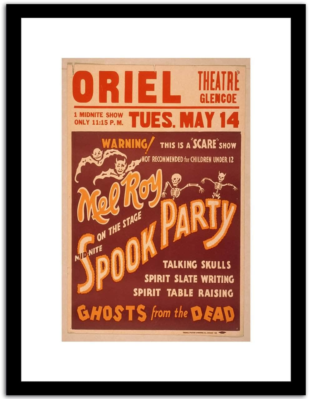 Spook Party  Vintage Poster Fine Art Print