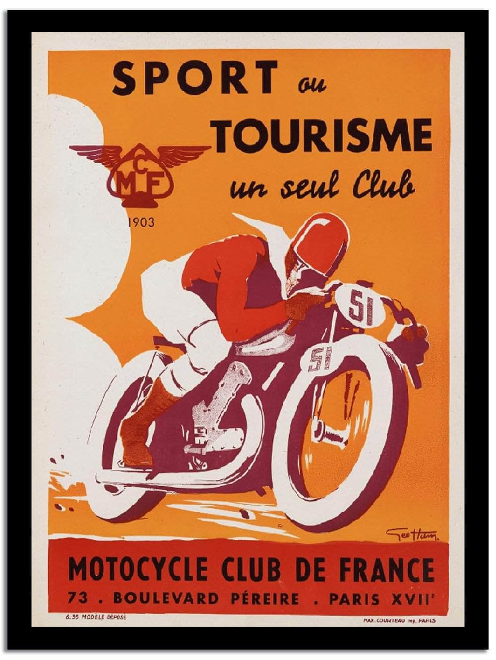 Sport Au Tourisme  Wpa Vintage Advertising Fine Art Print