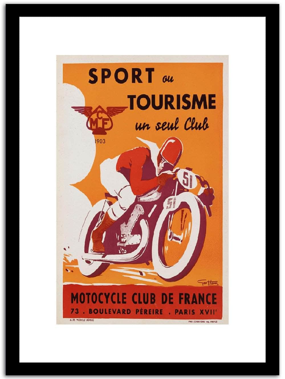 Sport Au Tourisme  Wpa Vintage Advertising Fine Art Print