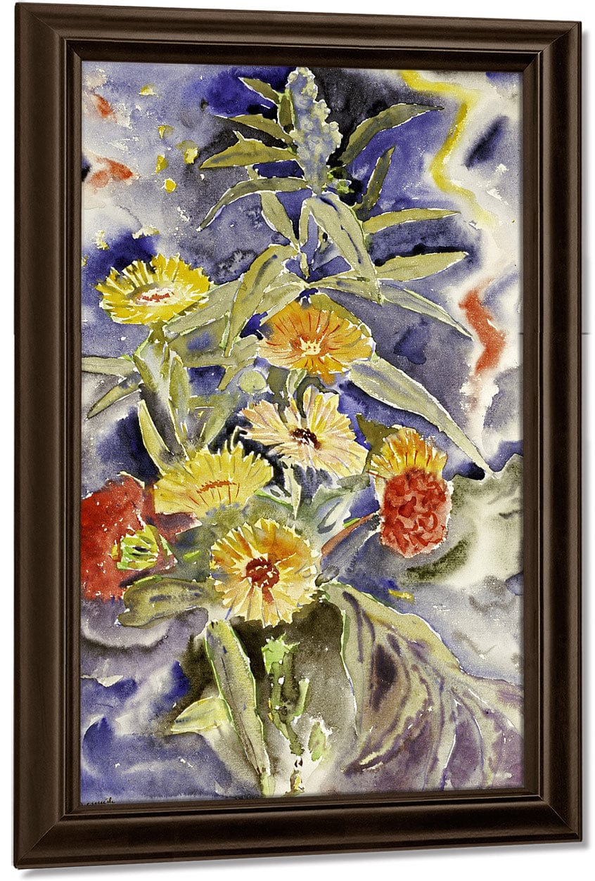 Spray Of Flowers By Charles Demuth Fine Art Print
