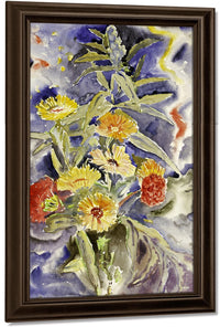 Spray Of Flowers By Charles Demuth Fine Art Print