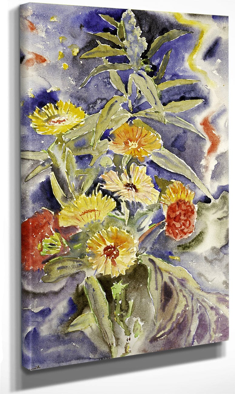 Spray Of Flowers By Charles Demuth Fine Art Print