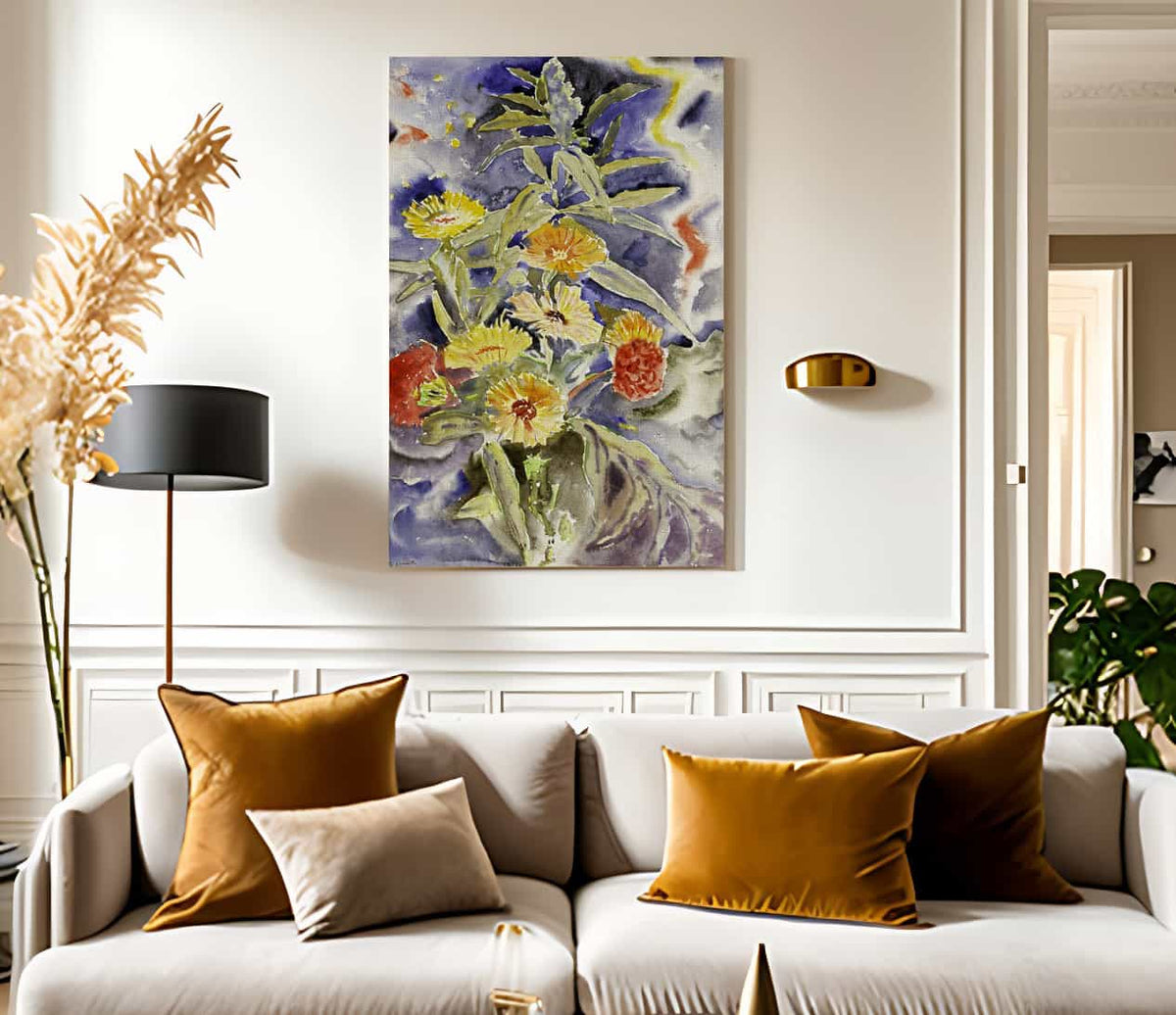 Spray Of Flowers By Charles Demuth Fine Art Print