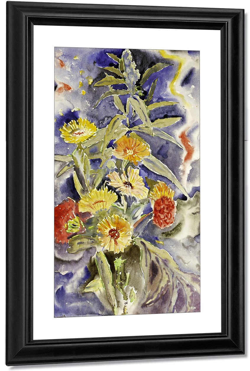 Spray Of Flowers By Charles Demuth Fine Art Print