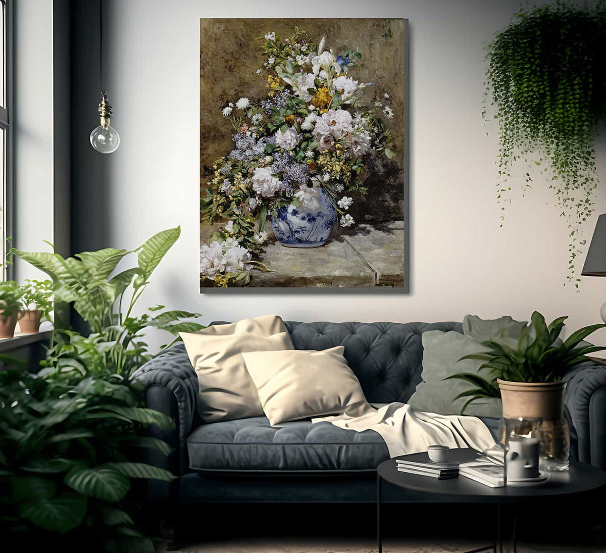 Spring Bouquet By Pierre Auguste Renoir Fine Art Print