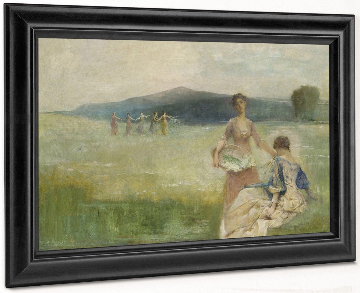 Spring By Thomas Wilmer Dewing Fine Art Print
