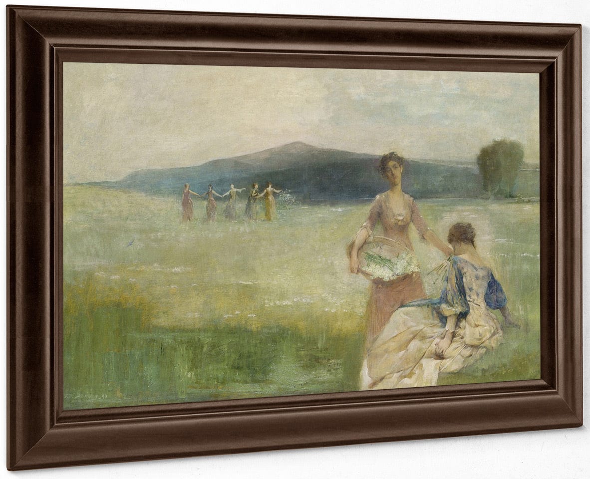 Spring By Thomas Wilmer Dewing Fine Art Print