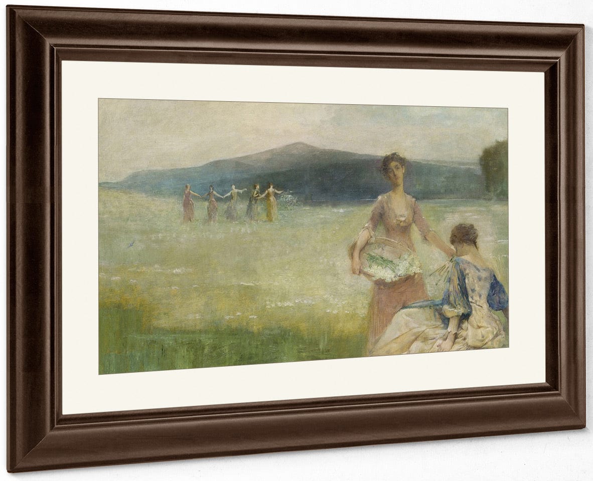 Spring By Thomas Wilmer Dewing Fine Art Print