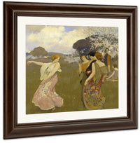 Spring Dance By Arthur Frank Mathews Fine Art Print