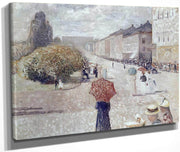 Spring Day On Karl Johan 1890 By Edvard Munch Fine Art Print