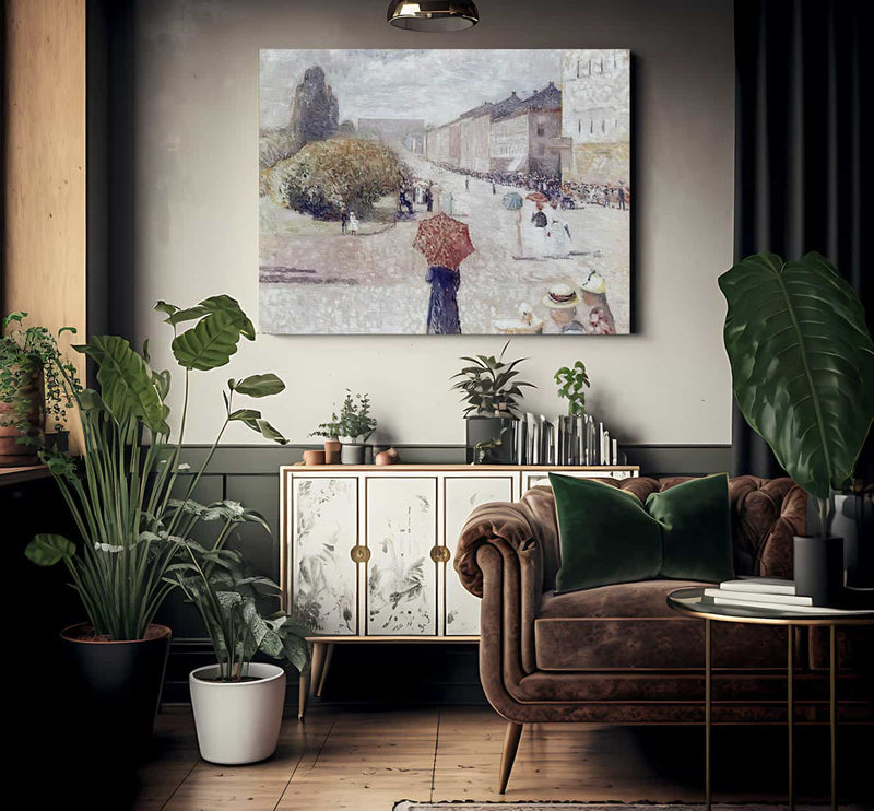 Spring Day On Karl Johan 1890 By Edvard Munch Fine Art Print