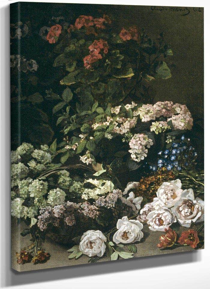 Spring Flowers By Monet Claude Fine Art Print