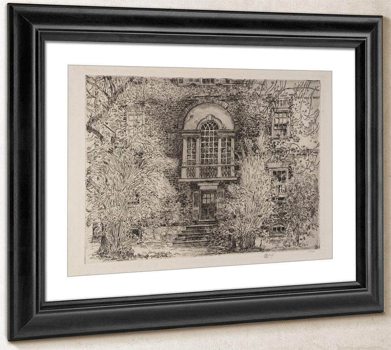 Spring In Annapolis (Chase House Garden) By Childe Hassam Fine Art Print