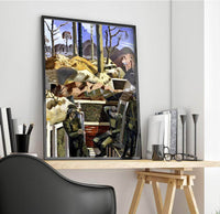 Spring In The Trenches, Ridge Wood Painting Paul Nash Canvas Art Fine Art Print