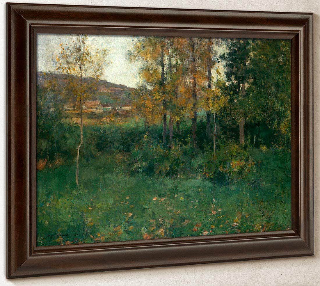 Spring Landscape Giverny By Willard Leroy Metcalf Fine Art Print