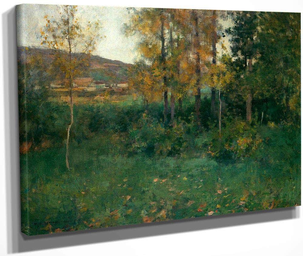 Spring Landscape Giverny By Willard Leroy Metcalf Fine Art Print