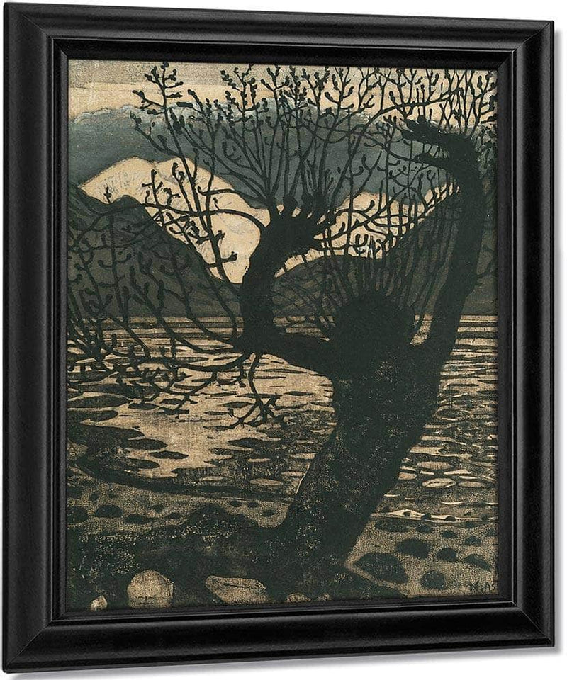 Spring Night And Willow 2 By Nicolai Astrup Fine Art Print