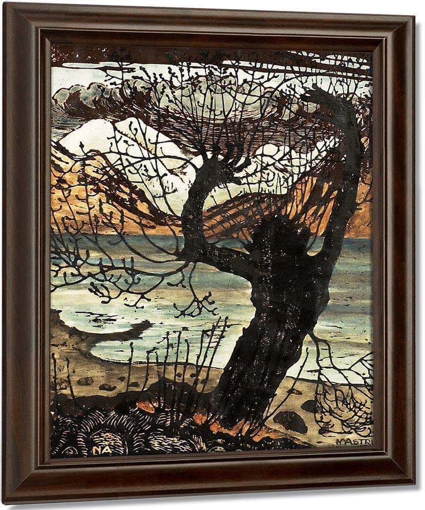 Spring Night And Willow (Also Known As Willow) By Nicolai Astrup Fine Art Print