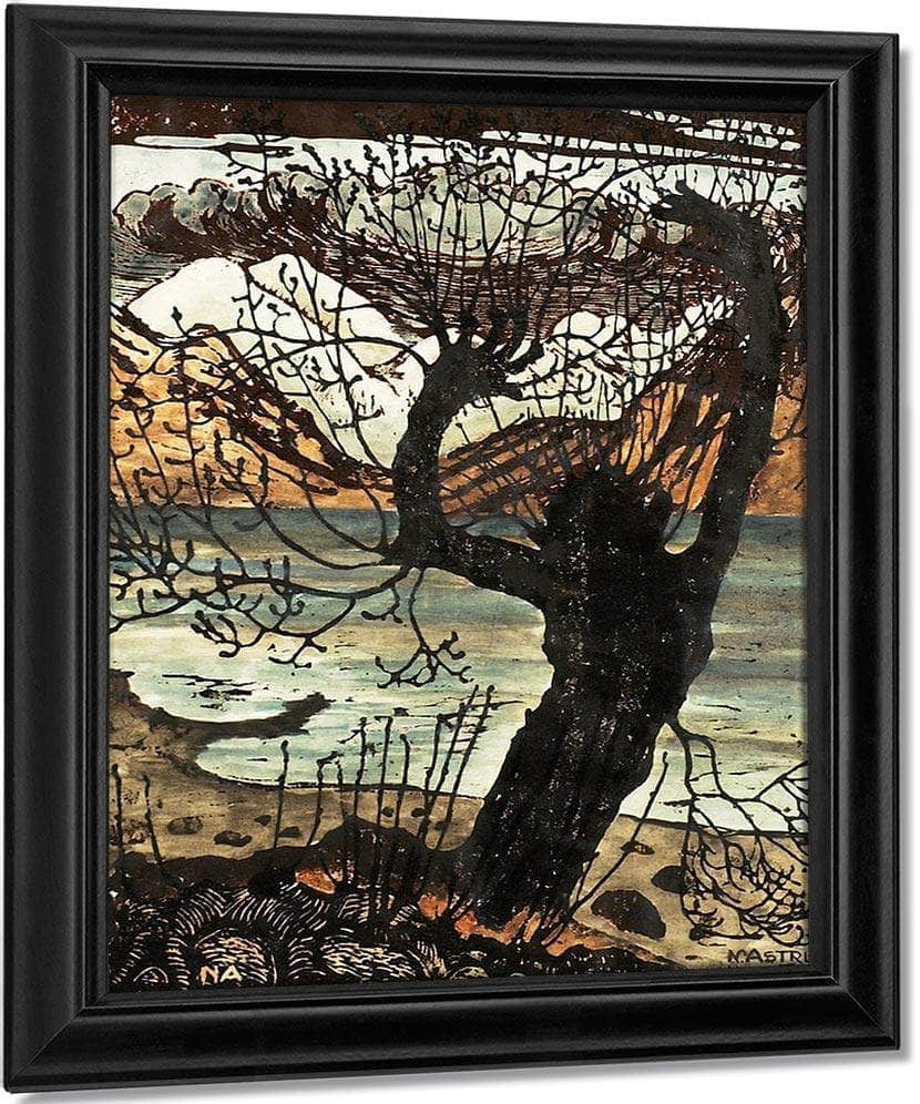 Spring Night And Willow (Also Known As Willow) By Nicolai Astrup Fine Art Print