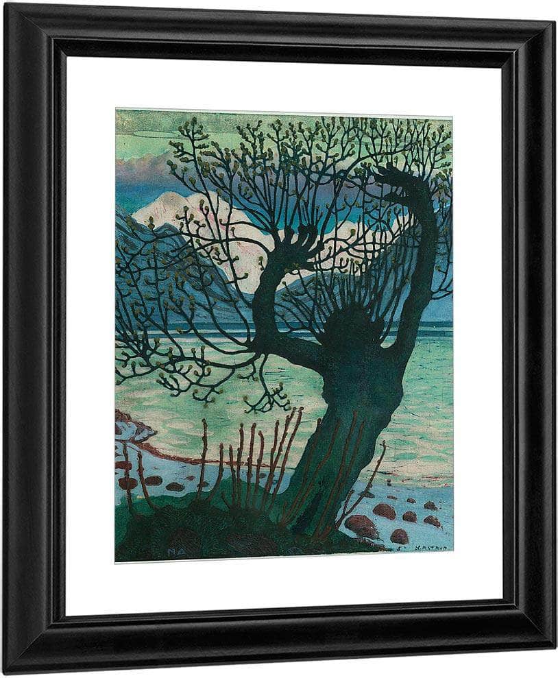 Spring Night And Willow By Nicolai Astrup Fine Art Print