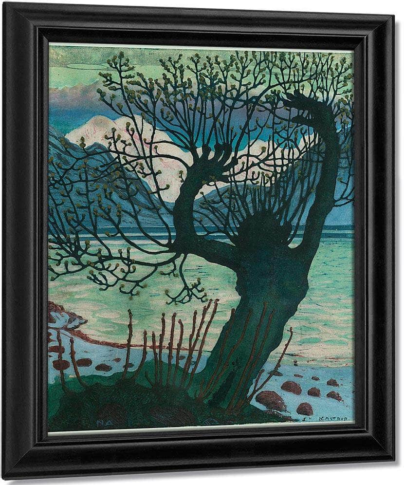 Spring Night And Willow By Nicolai Astrup Fine Art Print