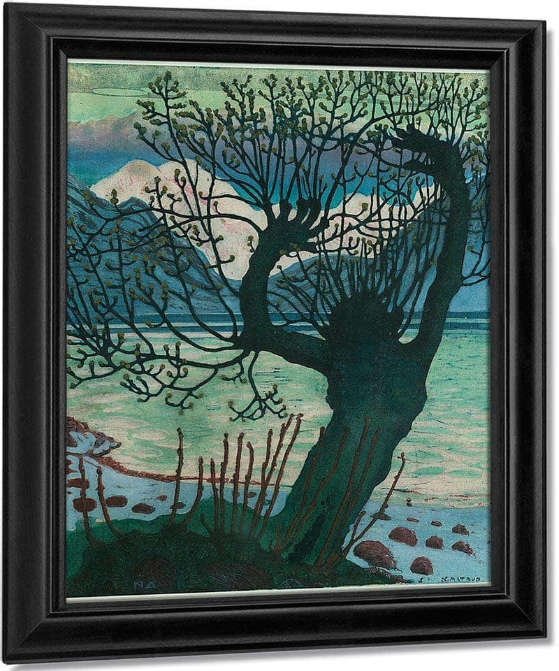 Spring Night And Willow By Nicolai Astrup Fine Art Print