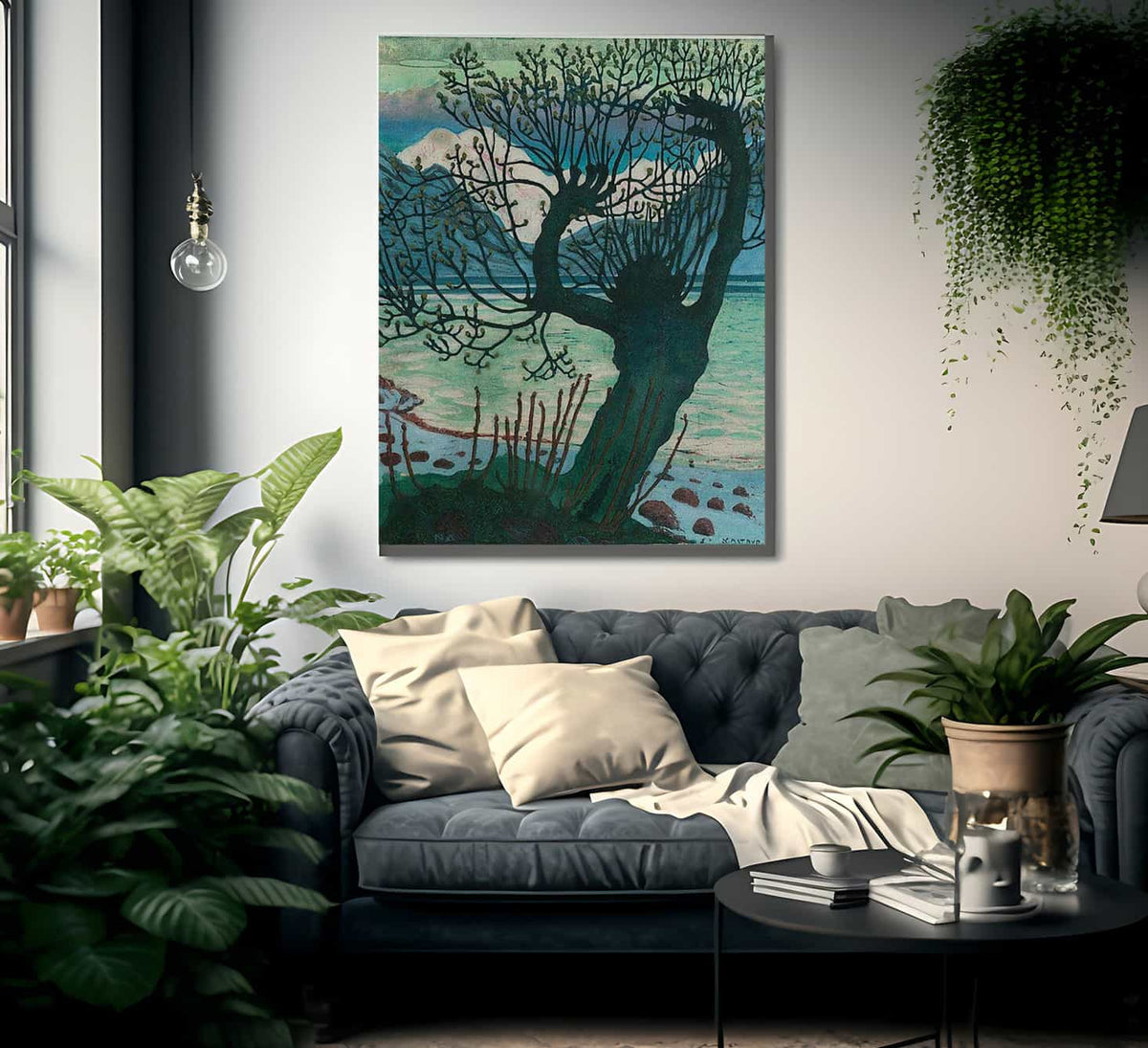 Spring Night And Willow By Nicolai Astrup Fine Art Print