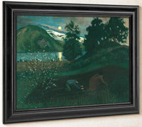 Spring Night In The Garden 1 By Nicolai Astrup Fine Art Print